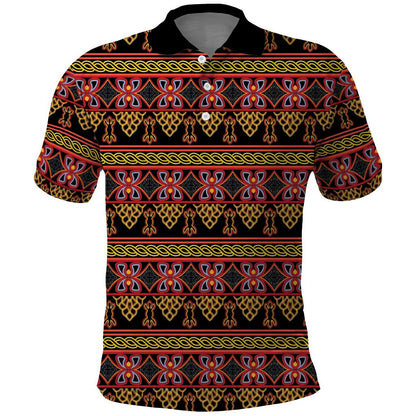 Toghu Cameroon Polo Shirt Traditional Pattern