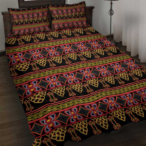 Toghu Cameroon Quilt Bed Set Traditional Pattern