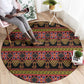 Toghu Cameroon Round Carpet Traditional Pattern