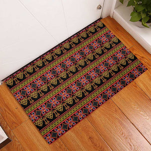 Toghu Cameroon Rubber Doormat Traditional Pattern