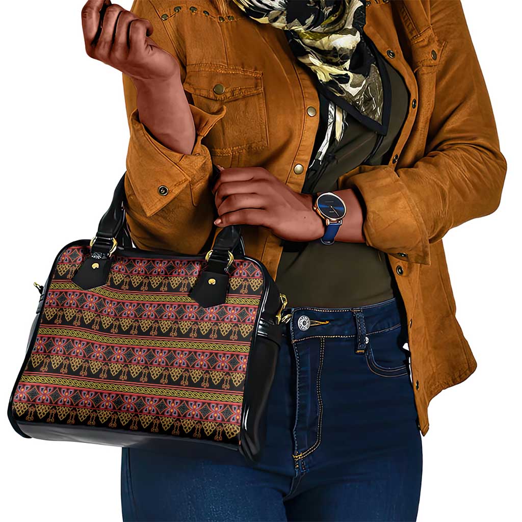 Toghu Cameroon Shoulder Handbag Traditional Pattern