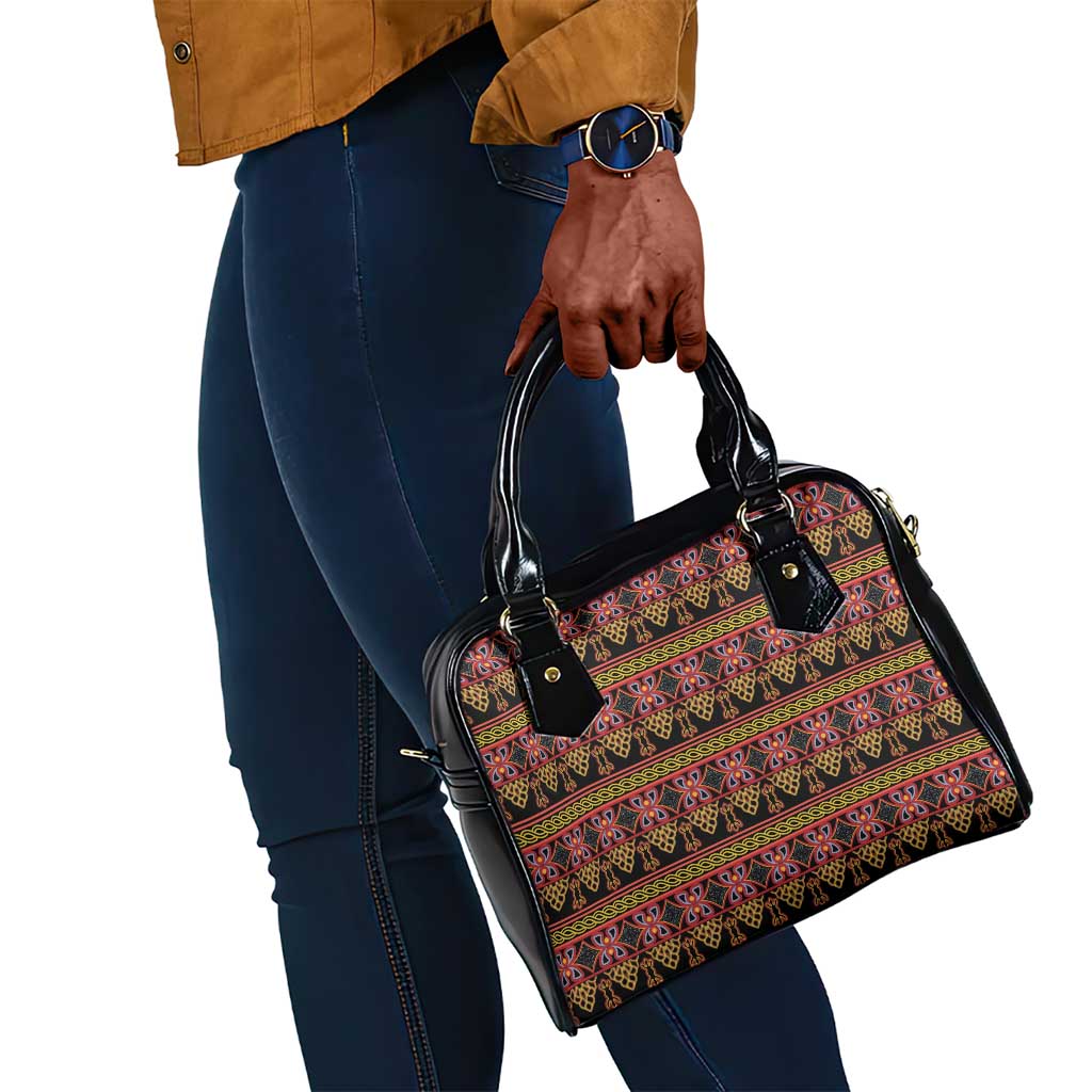 Toghu Cameroon Shoulder Handbag Traditional Pattern