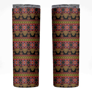 Toghu Cameroon Skinny Tumbler Traditional Pattern