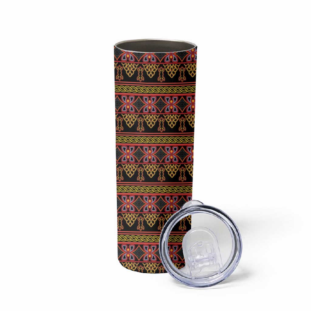 Toghu Cameroon Skinny Tumbler Traditional Pattern