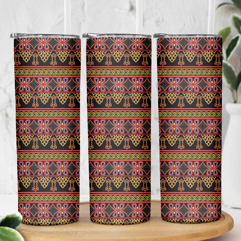Toghu Cameroon Skinny Tumbler Traditional Pattern