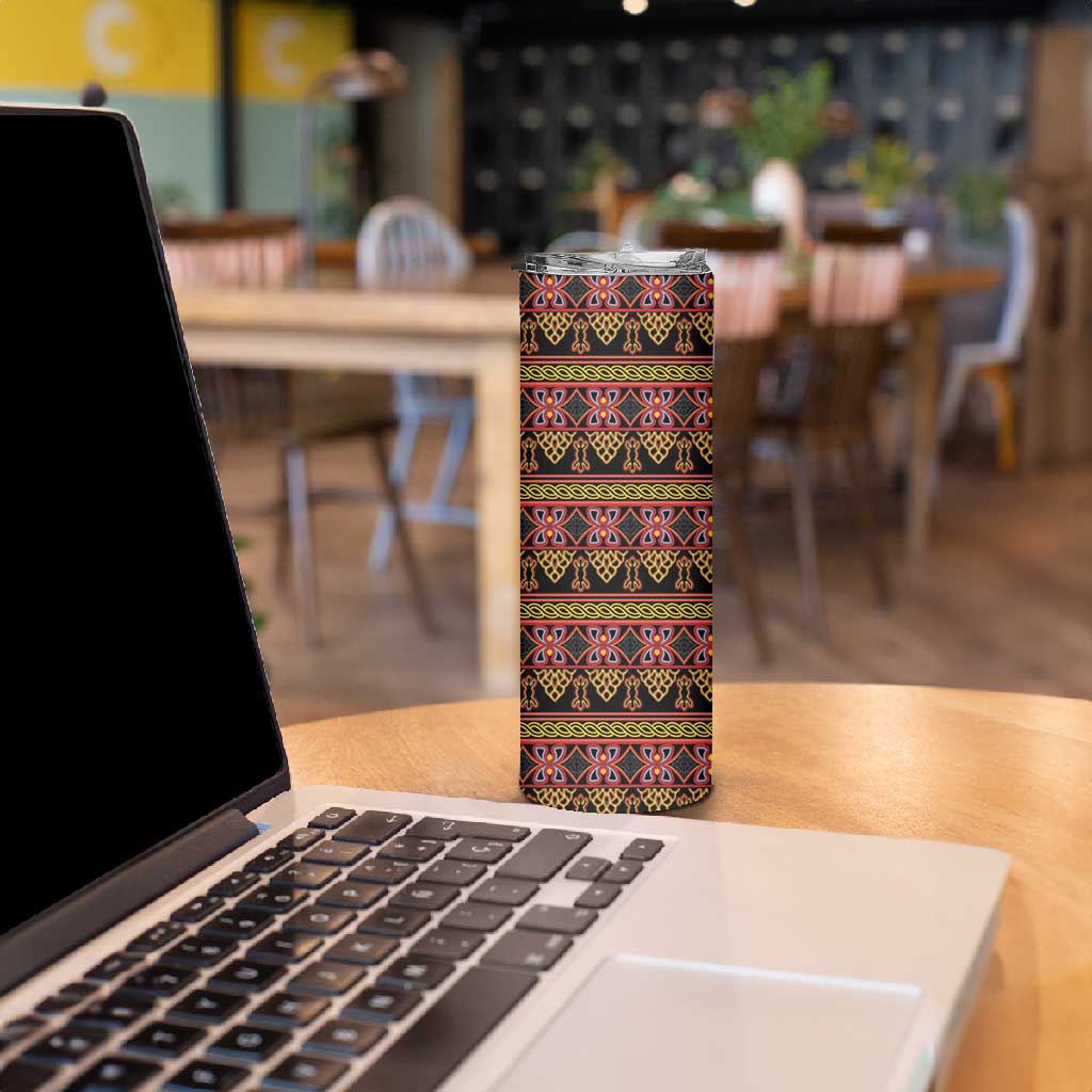 Toghu Cameroon Skinny Tumbler Traditional Pattern