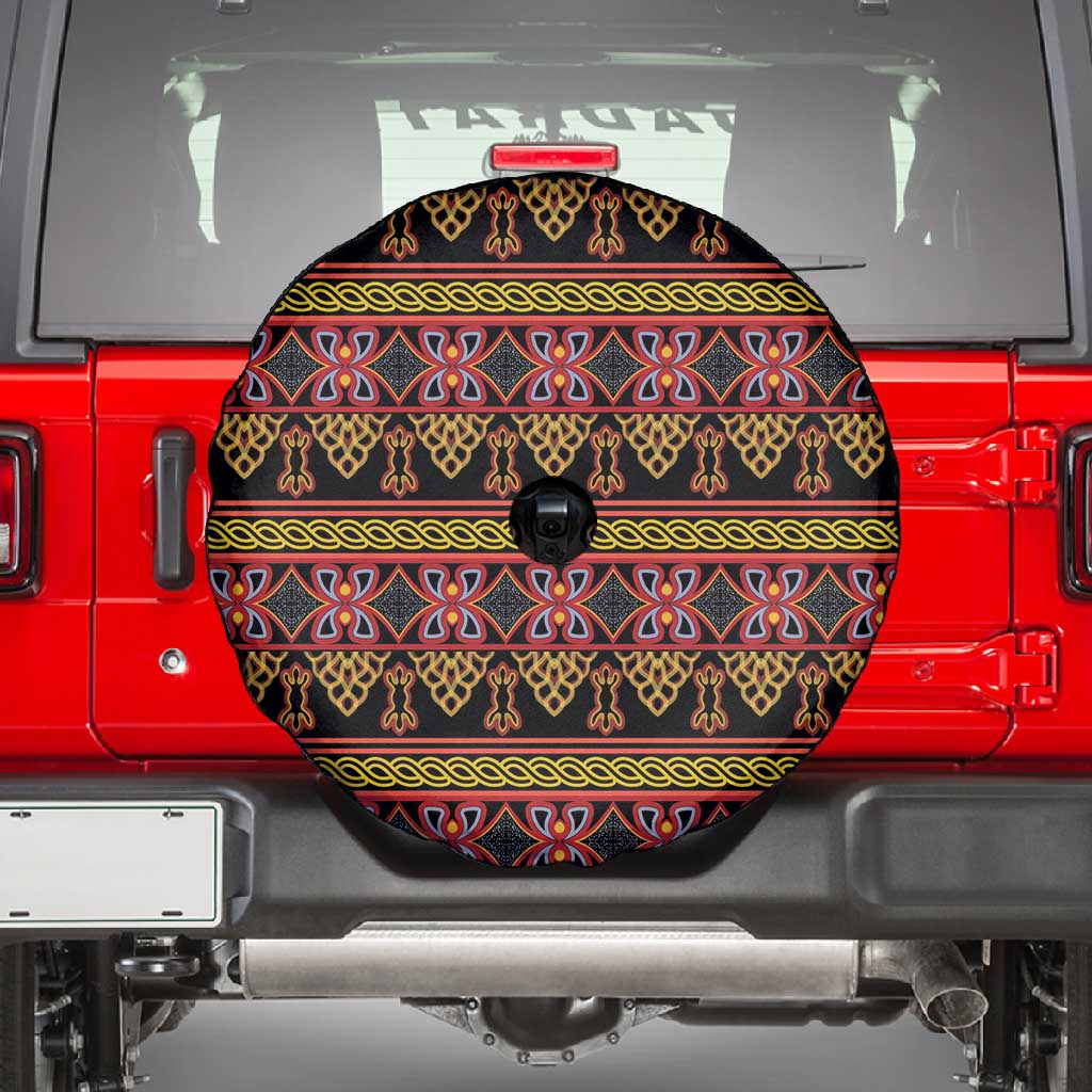 Toghu Cameroon Spare Tire Cover Traditional Pattern