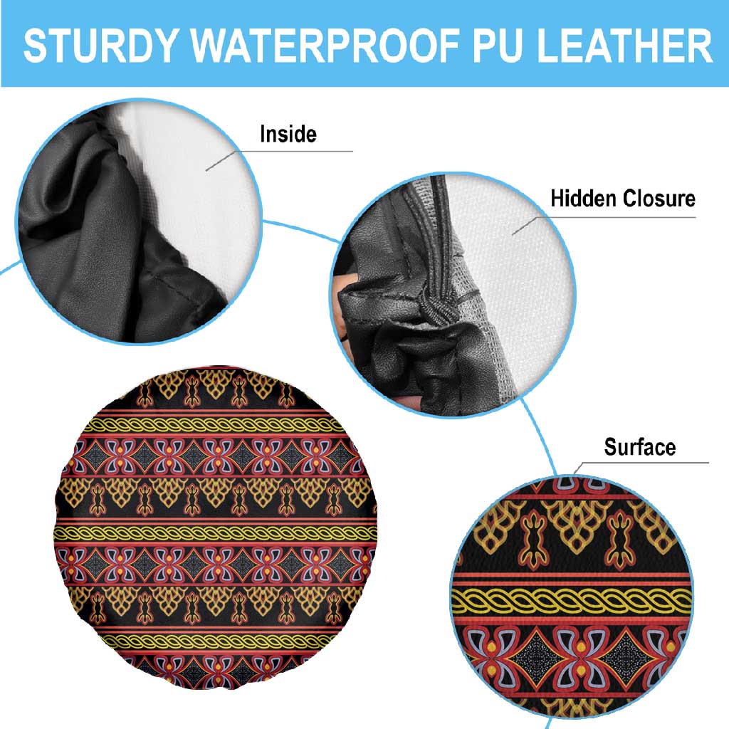 Toghu Cameroon Spare Tire Cover Traditional Pattern