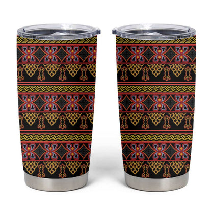 Toghu Cameroon Tumbler Cup Traditional Pattern