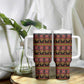 Toghu Cameroon Tumbler With Handle Traditional Pattern