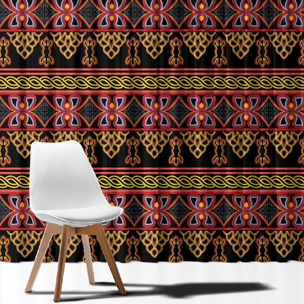 Toghu Cameroon Window Curtain Traditional Pattern