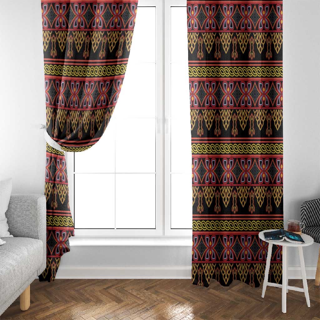Toghu Cameroon Window Curtain Traditional Pattern