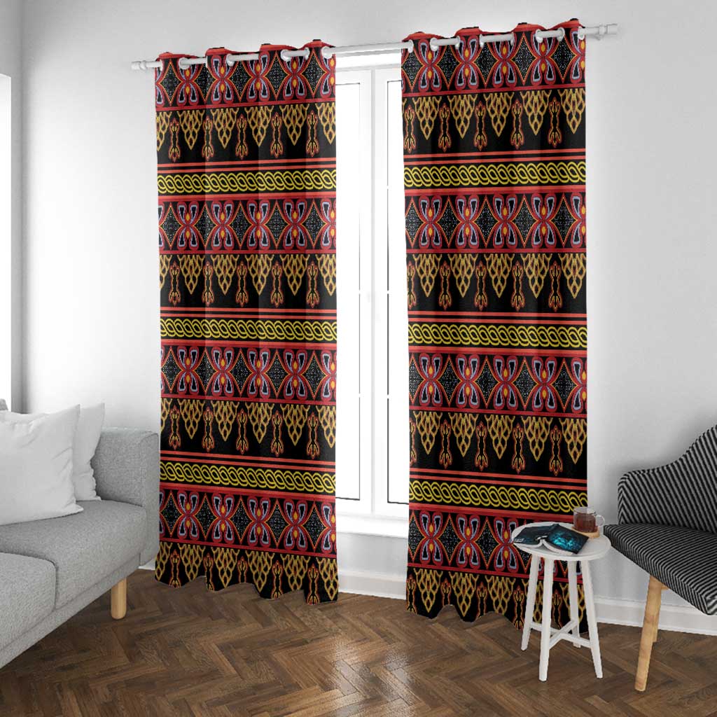 Toghu Cameroon Window Curtain Traditional Pattern