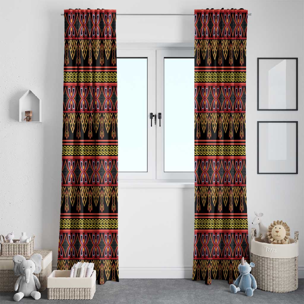 Toghu Cameroon Window Curtain Traditional Pattern