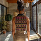 Toghu Cameroon Women Sleeveless Polo Shirt Traditional Pattern