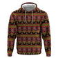 Toghu Cameroon Zip Hoodie Traditional Pattern
