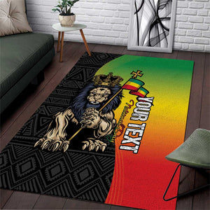 Personalized Ethiopia Area Rug Happy National Day