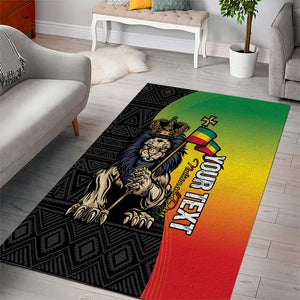 Personalized Ethiopia Area Rug Happy National Day