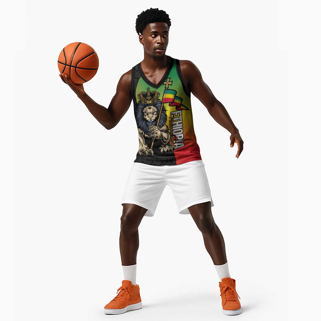 Personalized Ethiopia Basketball Jersey Happy National Day - African Pride