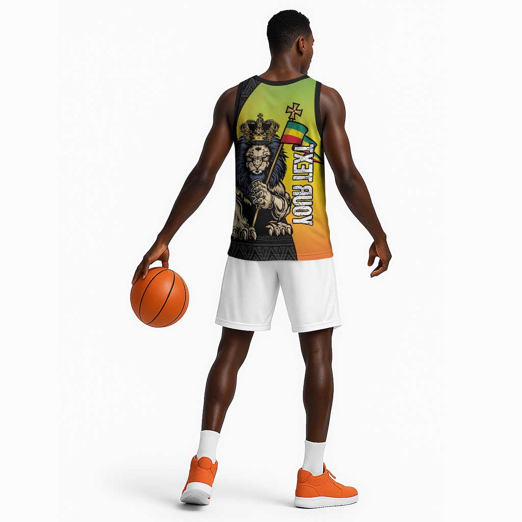 Personalized Ethiopia Basketball Jersey Happy National Day - African Pride