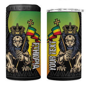 Personalized Ethiopia 4 in 1 Can Cooler Tumbler Happy National Day