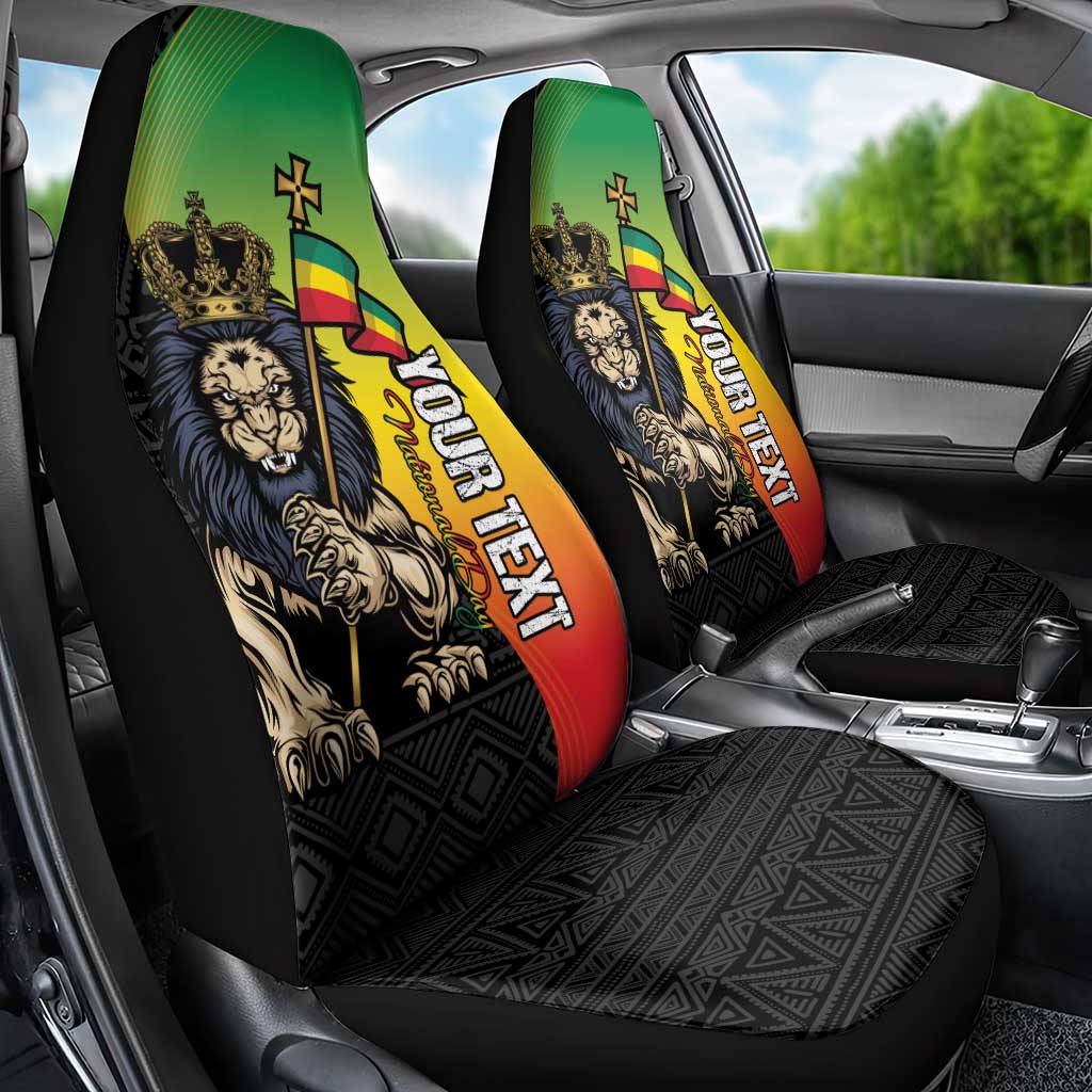 Personalized Ethiopia Car Seat Cover Happy National Day
