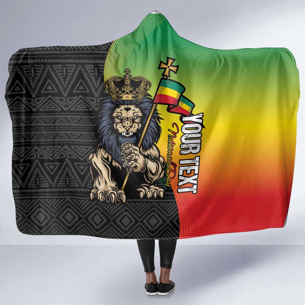 Personalized Ethiopia Hooded Blanket Happy National Day
