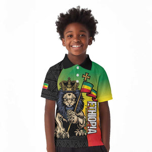 Personalized Ethiopia Kid Polo Shirt Happy National Day