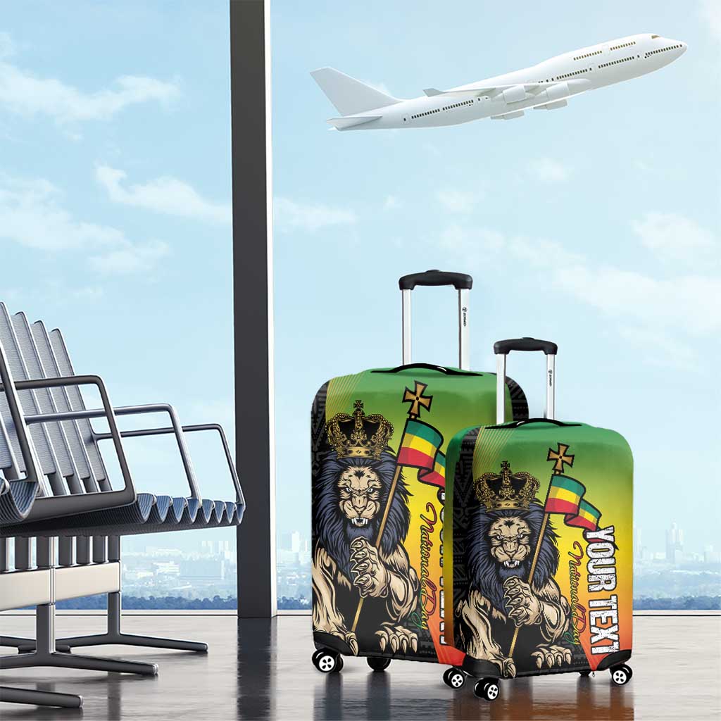 Personalized Ethiopia Luggage Cover Happy National Day