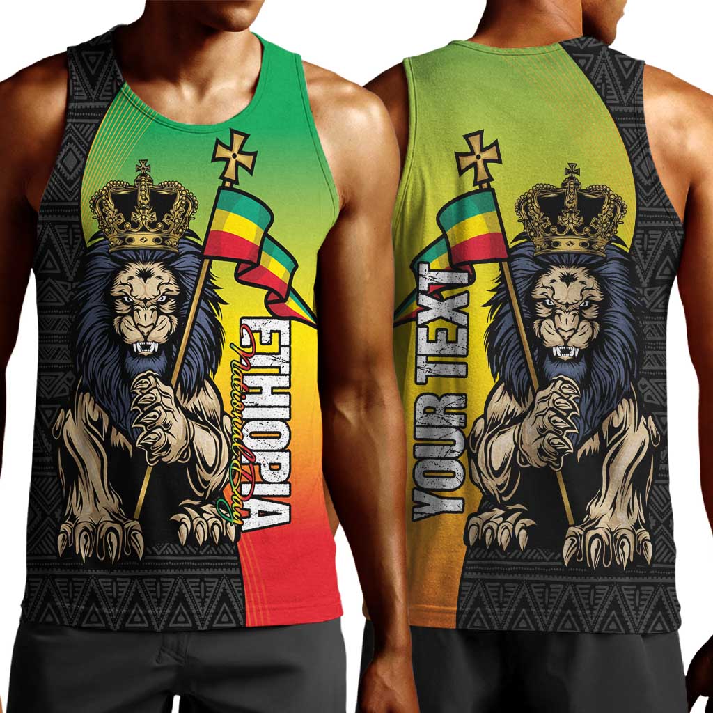 Personalized Ethiopia Men Tank Top Happy National Day