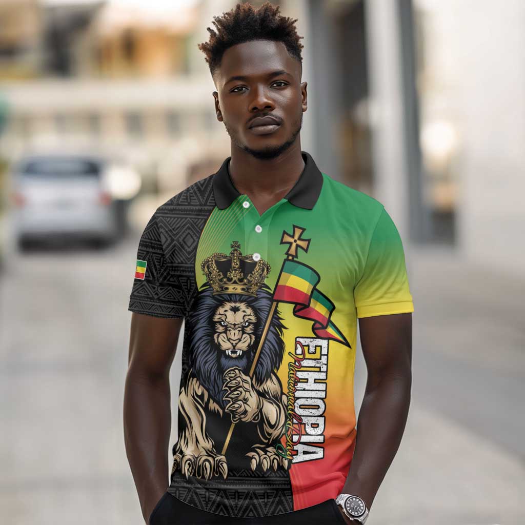 Personalized Ethiopia Polo Shirt Happy National Day