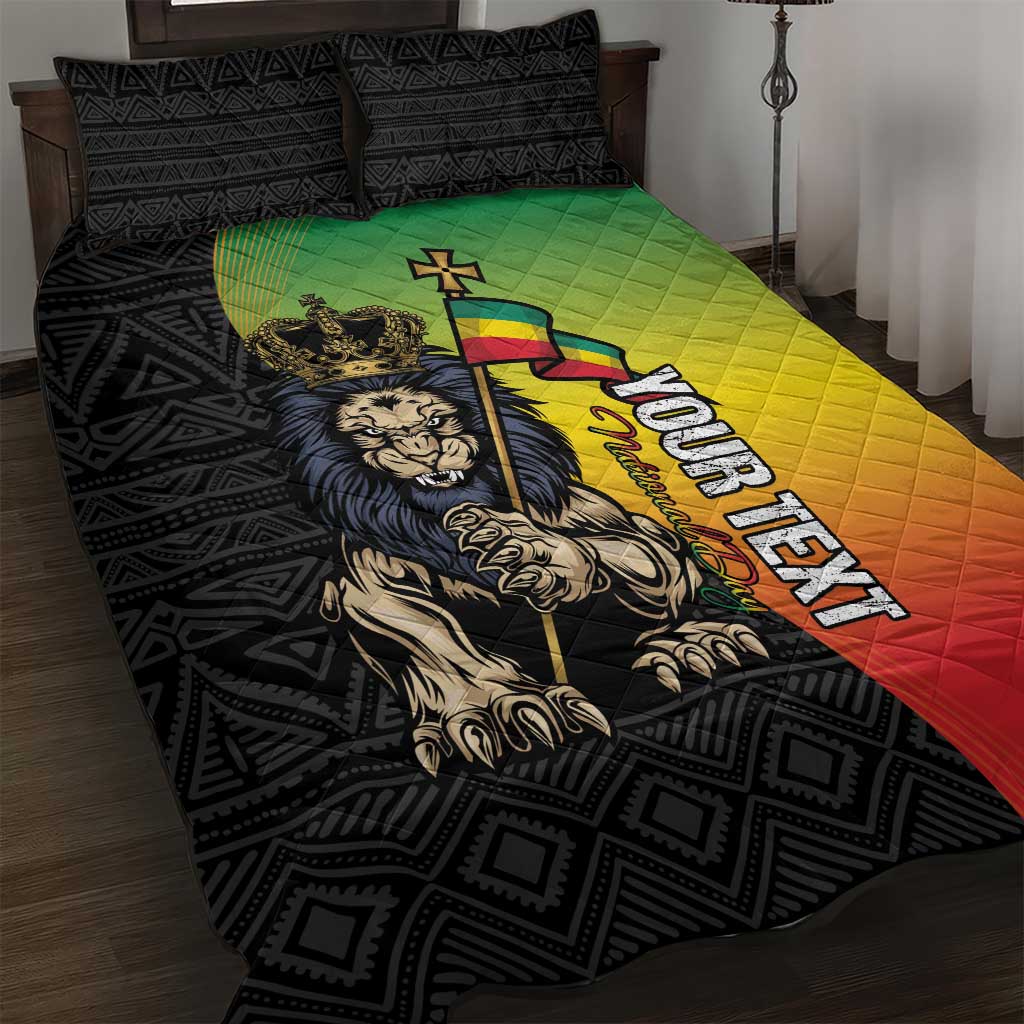 Personalized Ethiopia Quilt Bed Set Happy National Day