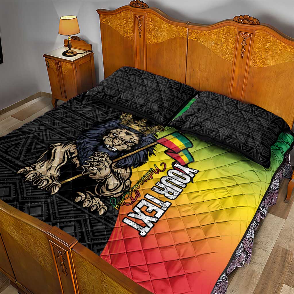 Personalized Ethiopia Quilt Bed Set Happy National Day