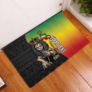 Personalized Ethiopia Rubber Doormat Happy National Day