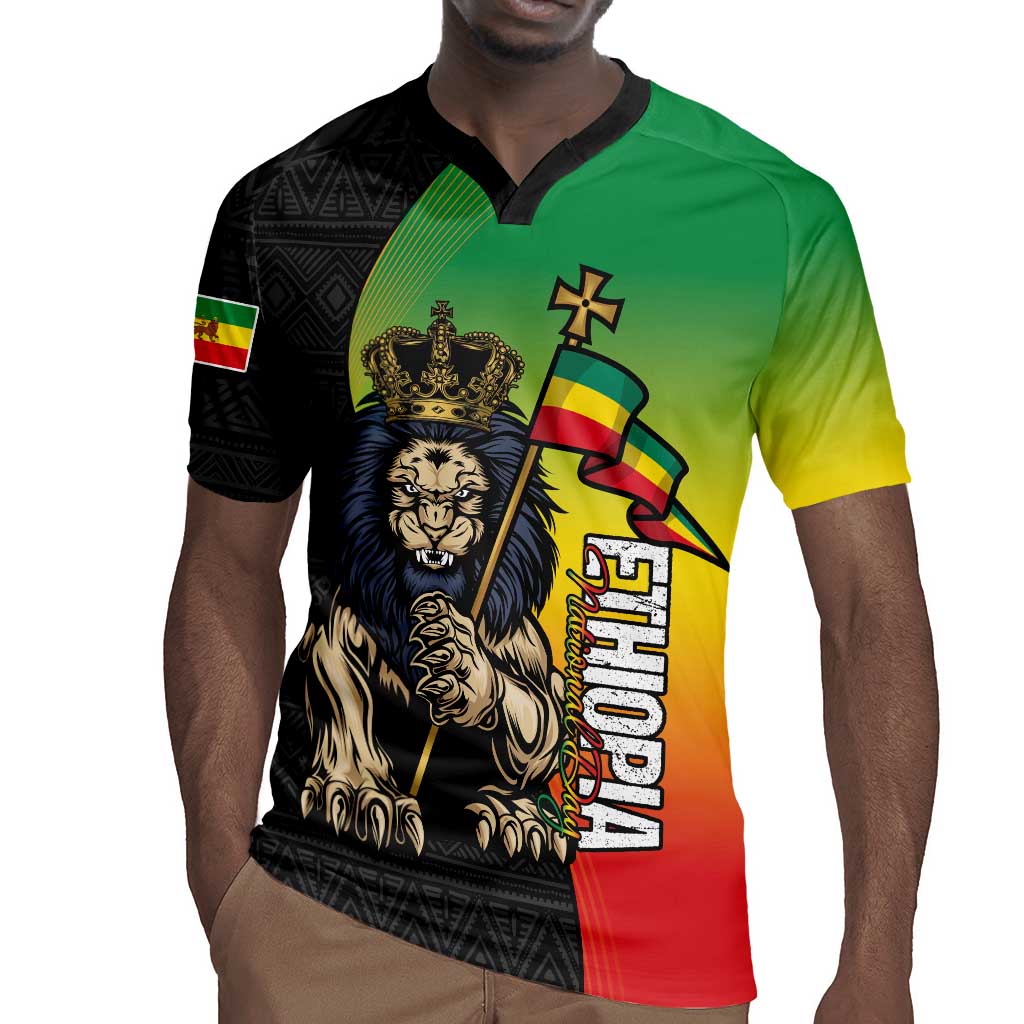 Personalized Ethiopia Rugby Jersey Happy National Day