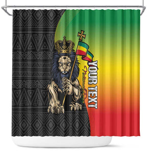 Personalized Ethiopia Shower Curtain Happy National Day