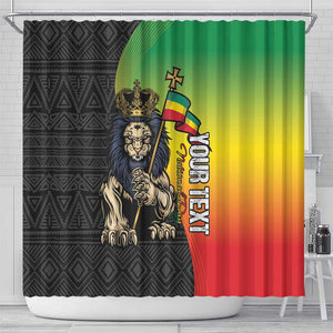 Personalized Ethiopia Shower Curtain Happy National Day
