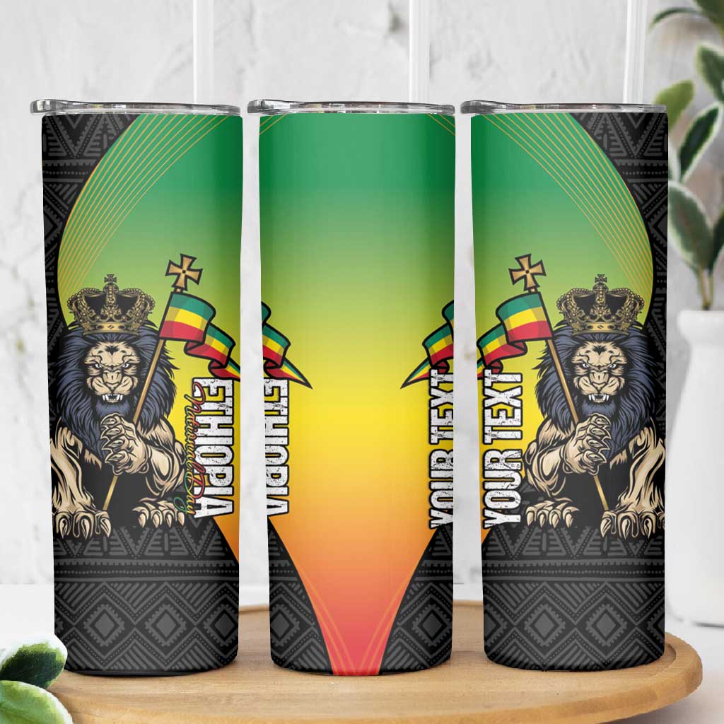 Personalized Ethiopia Skinny Tumbler Happy National Day