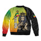 Personalized Ethiopia Sleeve Zip Bomber Jacket Happy National Day