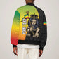 Personalized Ethiopia Sleeve Zip Bomber Jacket Happy National Day