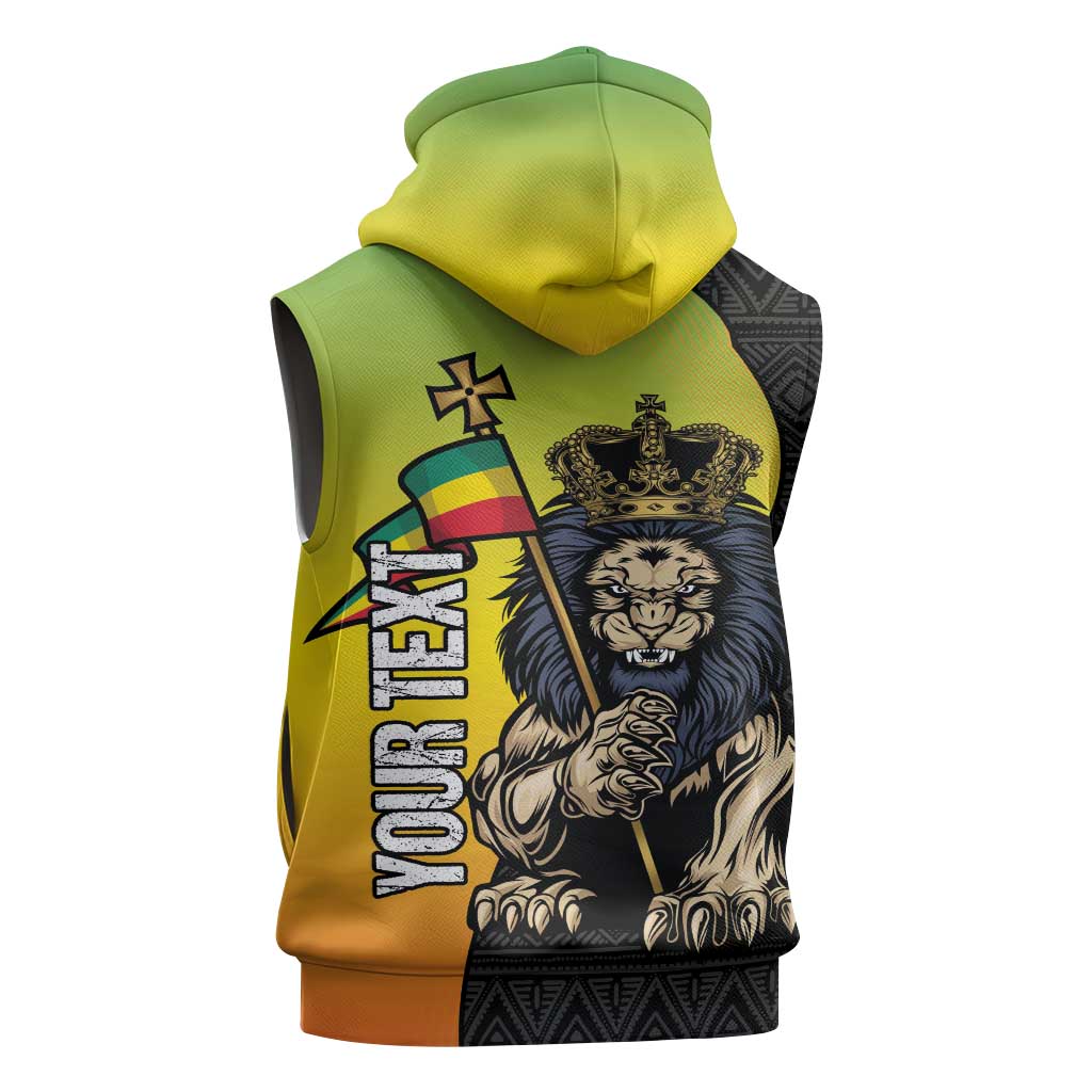 Personalized Ethiopia Sleeveless Hoodie Happy National Day - African Pride