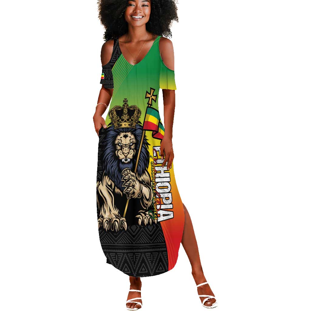 Personalized Ethiopia Summer Maxi Dress Happy National Day
