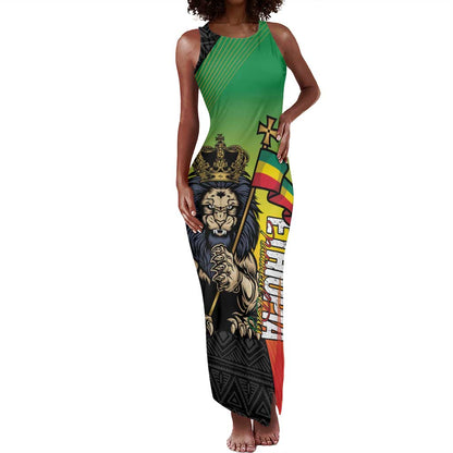 Personalized Ethiopia Tank Maxi Dress Happy National Day