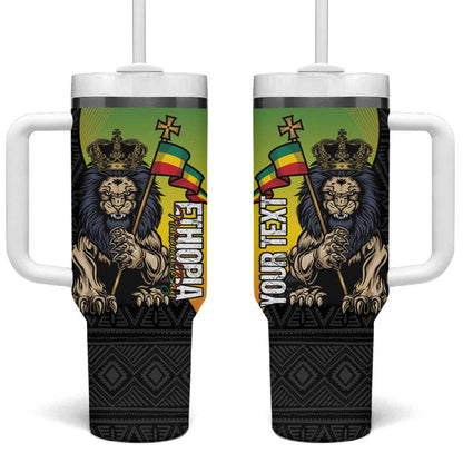 Personalized Ethiopia Tumbler With Handle Happy National Day