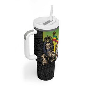 Personalized Ethiopia Tumbler With Handle Happy National Day