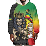 Personalized Ethiopia Wearable Blanket Hoodie Happy National Day