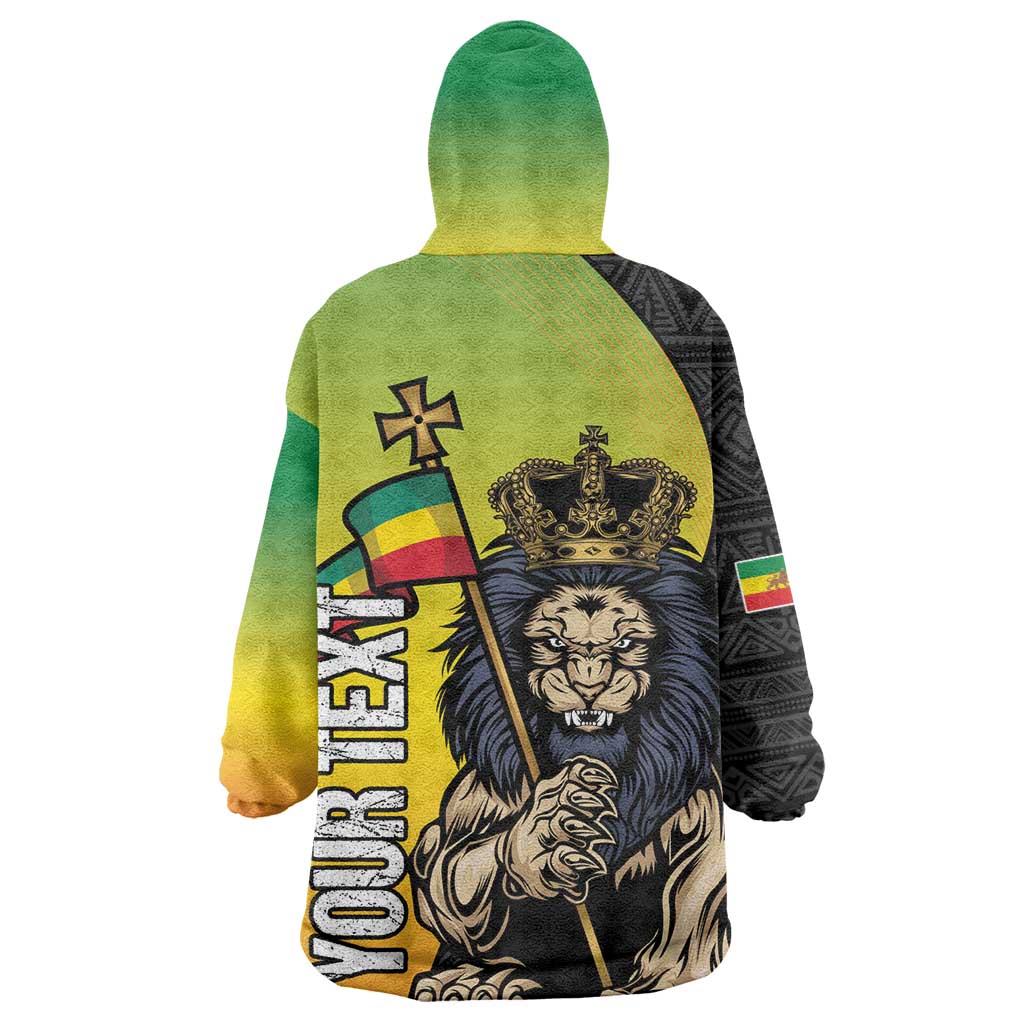 Personalized Ethiopia Wearable Blanket Hoodie Happy National Day