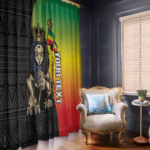 Personalized Ethiopia Window Curtain Happy National Day
