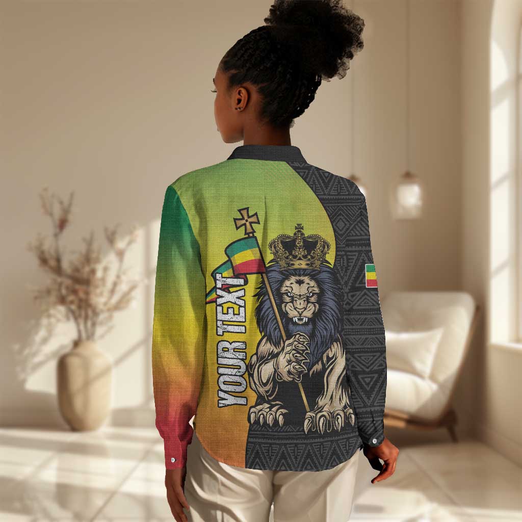 Personalized Ethiopia Women Casual Shirt Happy National Day