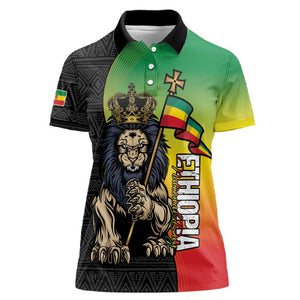 Personalized Ethiopia Women Polo Shirt Happy National Day